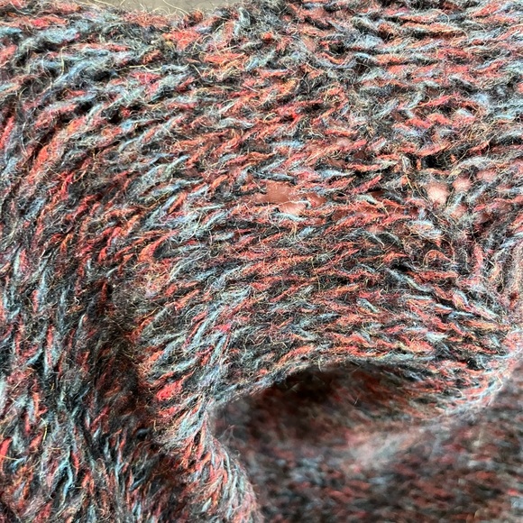 Vintage Mohair Shetland Wool Knit Sweater Womens Large V Neck Sarby Sportswear - Picture 4 of 9